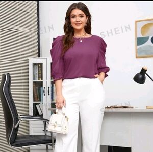 **SOLD**🩷3/$50 NEW SHEIN Plus Size Blouse🩷